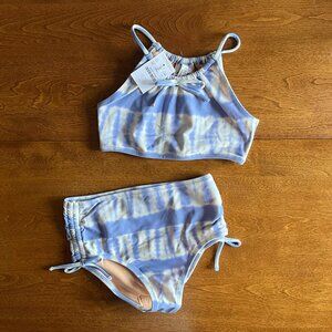 J. Crew periwinkle tie-dye two-piece swimsuit 7